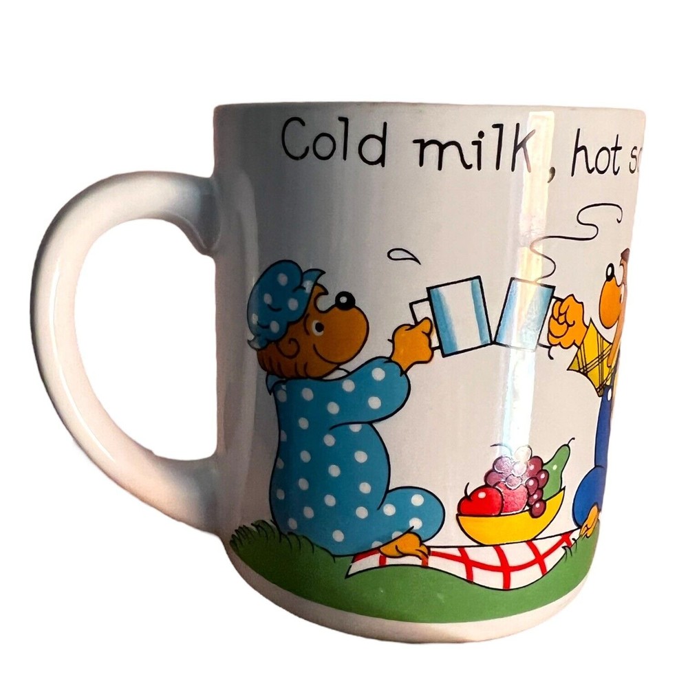 Vintage 1987 Berenstain Bears Coffee Mug Cup Cold Milk Hot Soup Princess House